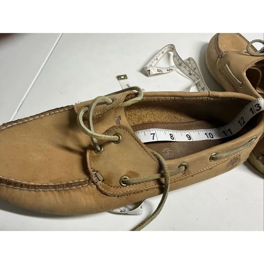 Timberland Men’s Sz 11 Classic Boat Shoes Tan Leather See Description